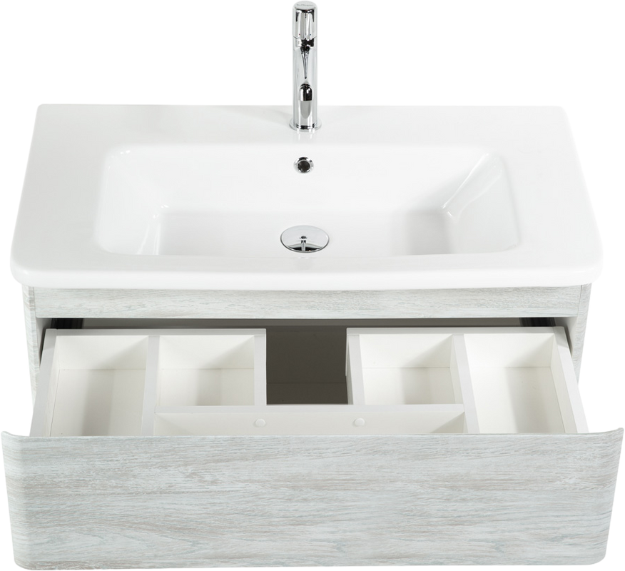 Тумба под раковину BelBagno Albano-Cer 80 подвесная, rovere vintage bianco