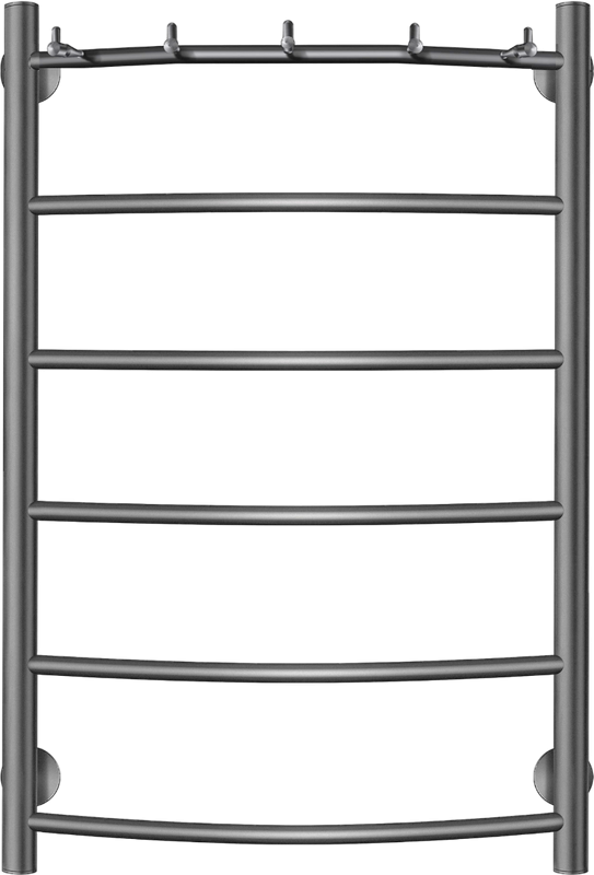 Полотенцесушитель водяной Secado Милан 1 К 80x55 см, графит, лесенка