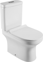 Унитаз-компакт напольный Agger AT04000 безободковый, с микролифтом