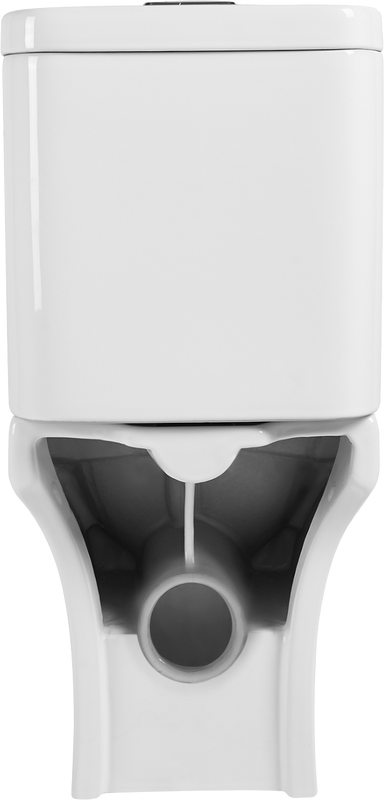 Унитаз-компакт напольный Agger AT04000 безободковый, с микролифтом