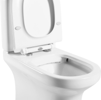 Унитаз-компакт напольный Agger AT04000 безободковый, с микролифтом