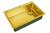 Кухонная мойка ZorG LUX 7551-L BRONZE