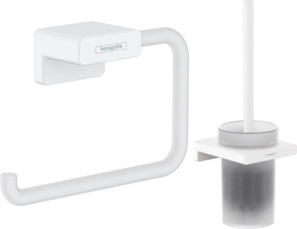 Набор Ершик Hansgrohe AddStoris 41752700 матовый белый + Держатель 41771700 матовый белый