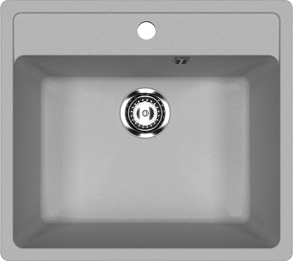 Мойка кухонная Ulgran U-104 342 графитовая + дозатор U-01 графит