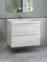 Тумба с раковиной Caprigo Wales 80 белый клен