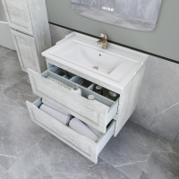 Тумба с раковиной Caprigo Wales 80 белый клен