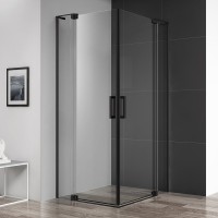 Душевой уголок Cezares Slider A 2 70/80 C Nero профиль черный, стекло прозрачное