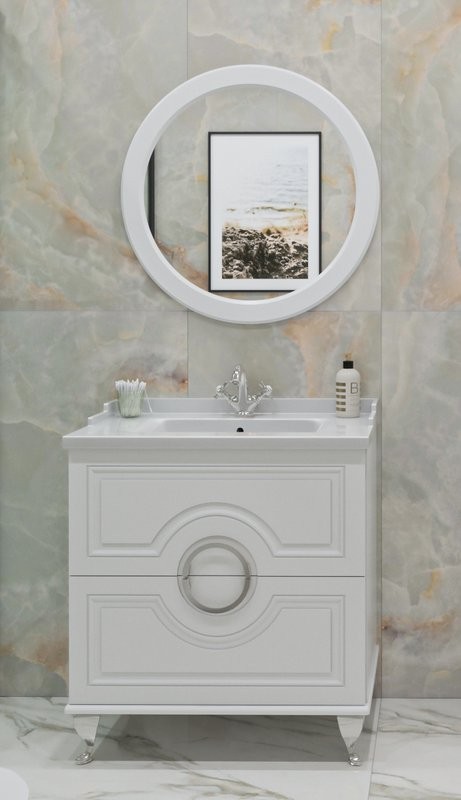 Мебель для ванной комнаты Caprigo Valletta 80 белая