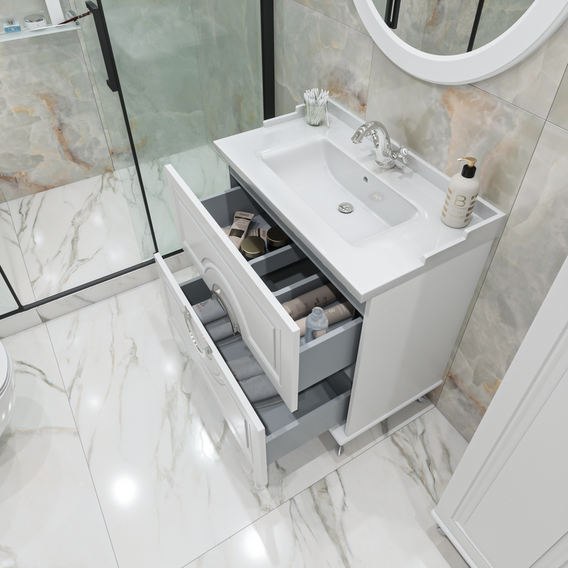 Мебель для ванной комнаты Caprigo Valletta 80 белая