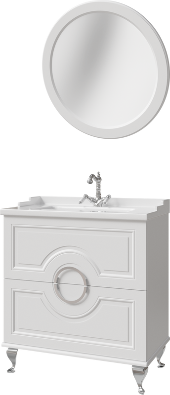 Мебель для ванной комнаты Caprigo Valletta 80 белая