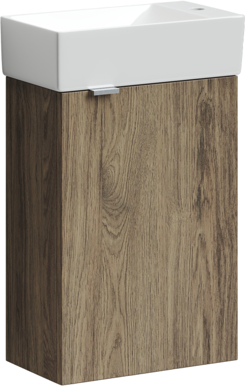 Тумба под раковину Sancos Mini 35 R подвесная, дуб чарльстон