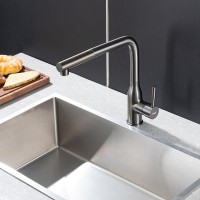 Смеситель для кухни Frap F6096-9 оружейная сталь