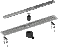Душевой трап (лоток) Timo Drain Systems DS230206/01 600 двусторонняя панель plate под плитку, сатин