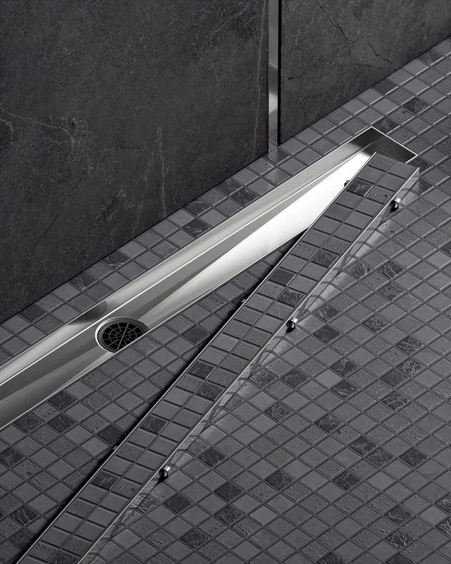 Душевой трап (лоток) Timo Drain Systems DS230206/01 600 двусторонняя панель plate под плитку, сатин