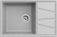 Комплект Мойка GranFest Vertex GF-V-780L серая + Смеситель Ledeme Rainbow L4898-9 серый