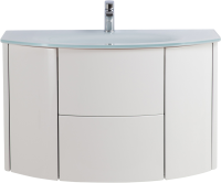 Тумба с раковиной Cezares Eden 91 bianco lucido, раковина 82399