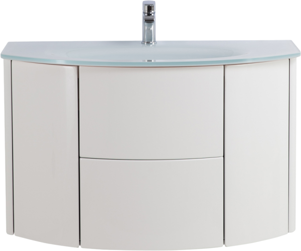 Тумба с раковиной Cezares Eden 91 bianco lucido, раковина 82399