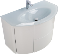 Тумба с раковиной Cezares Eden 91 bianco lucido, раковина 82399