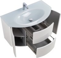 Тумба с раковиной Cezares Eden 91 bianco lucido, раковина 82399