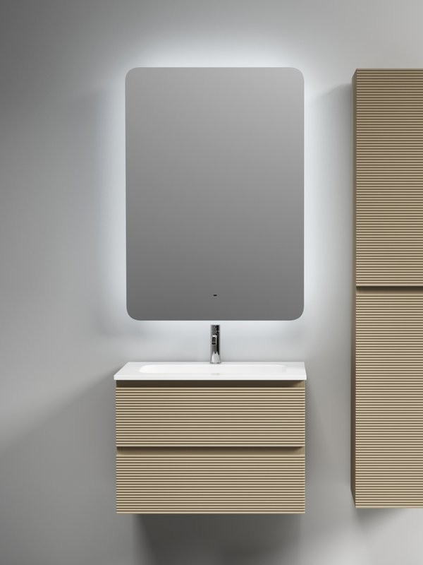 Мебель для ванной комнаты Sancos Folk 70 подвесная, капучино, раковина CN7031