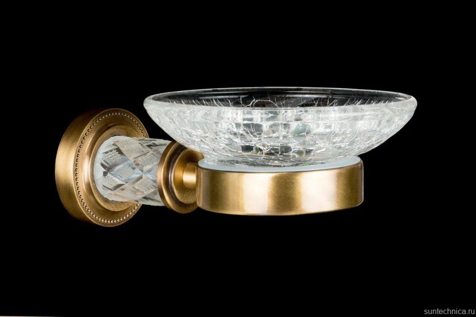 Мыльница Boheme Murano Cristal 10903-CRST-BR бронза