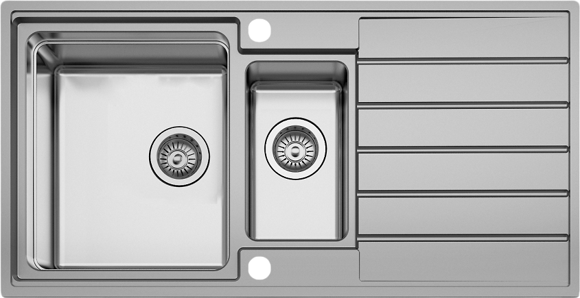 Мойка кухонная Seaman Eco Roma SMR-9750B с клапан-автоматом