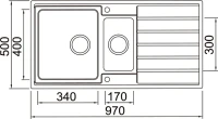 Мойка кухонная Seaman Eco Roma SMR-9750B с клапан-автоматом Мойка кухонная Seaman Eco Roma SMR-9750B с клапан-автоматом