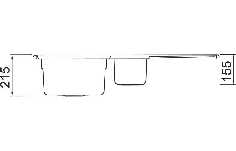 Мойка кухонная Seaman Eco Roma SMR-9750B с клапан-автоматом