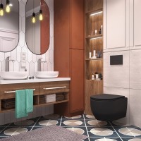 Унитаз подвесной Wellsee Croquis 182613001 безободковый, с микролифтом, матовый черный