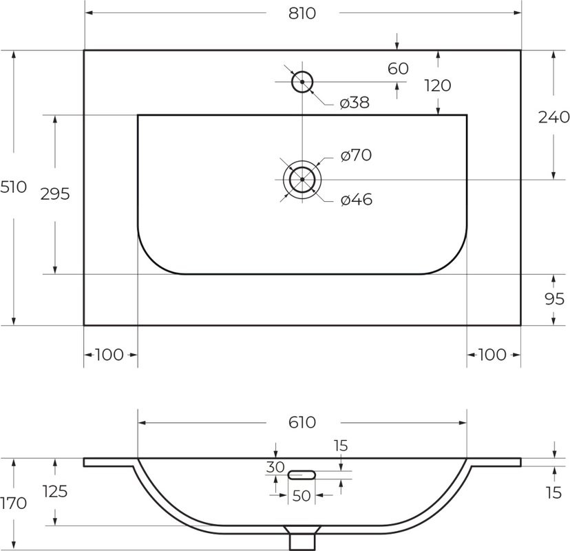 Мебель для ванной комнаты Cezares Molveno 80 legno grigio