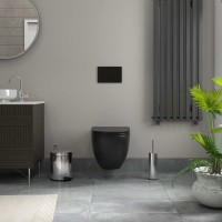 Унитаз подвесной Teymi Lina S T40111 с микрофлитом, безободковый, черный