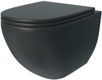 Унитаз подвесной Teymi Lina S T40111 с микрофлитом, безободковый, черный