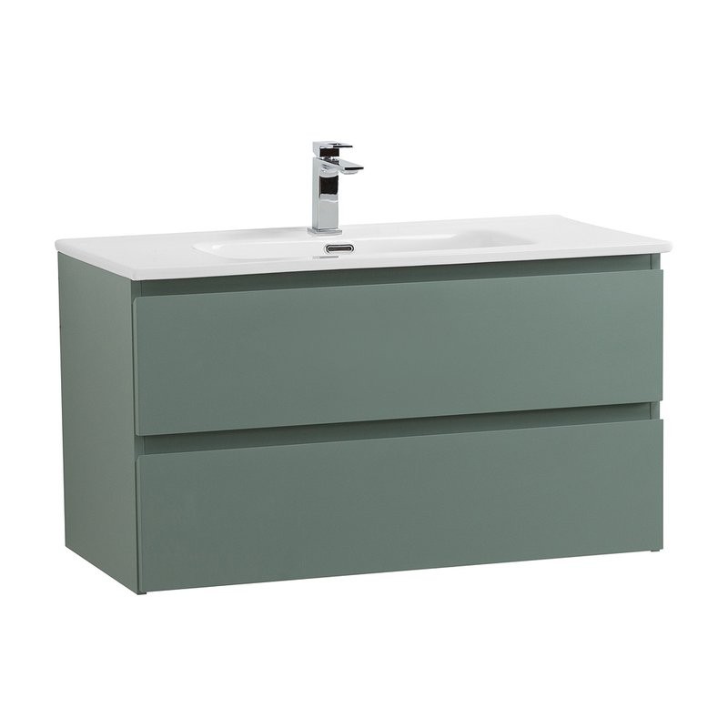 Тумба с раковиной BelBagno Kraft 80 подвесная, матовая еловая, раковина bb800etl