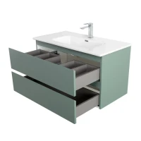 Тумба с раковиной BelBagno Kraft 80 подвесная, матовая еловая, раковина bb800etl