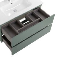 Тумба с раковиной BelBagno Kraft 80 подвесная, матовая еловая, раковина bb800etl