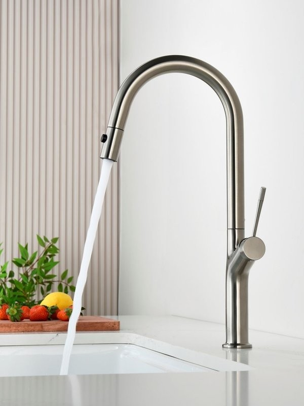 Смеситель для кухни AQUAme Cucina с выдвижным изливом AQM9905BN