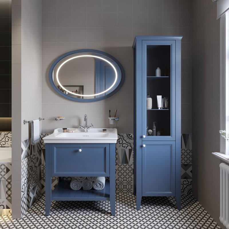 Мебель для ванной комнаты VitrA Valarte 80 стальной синий
