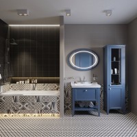 Мебель для ванной комнаты VitrA Valarte 80 стальной синий