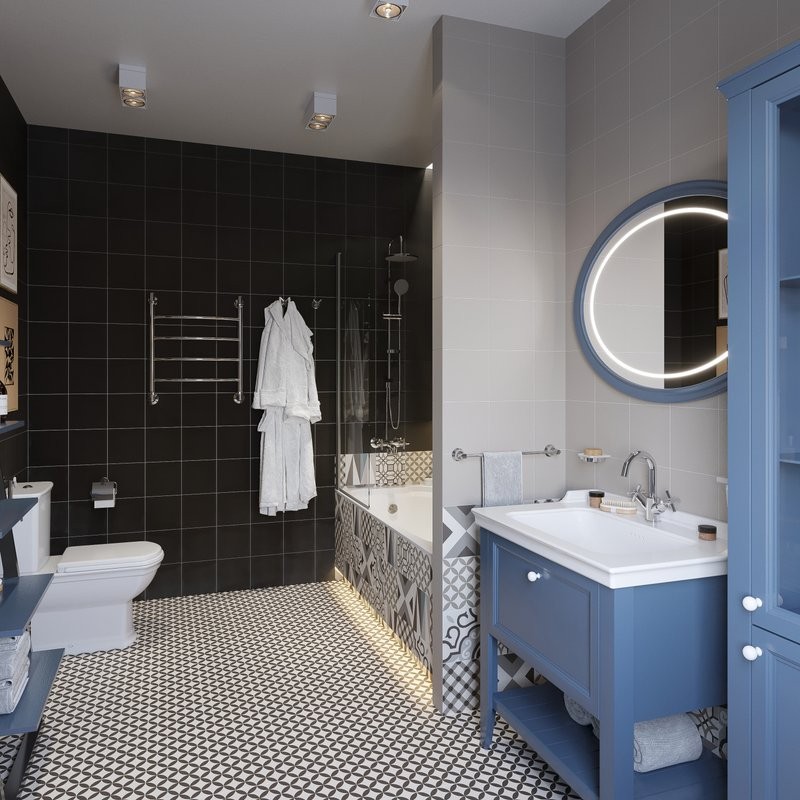 Мебель для ванной комнаты VitrA Valarte 80 стальной синий