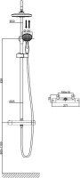 Душевая стойка D&K Potsdam DA2123701B10