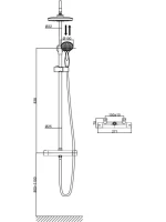 Душевая стойка D&K Potsdam DA2123701B10