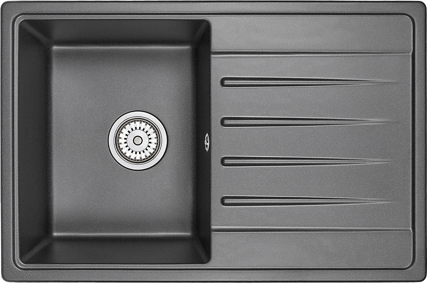 Мойка кухонная Granula Standart 7602, черный