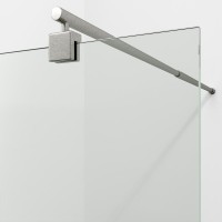 Душевая перегородка Wasserkraft Rur 30W 110 см, профиль никель, стекло прозрачное