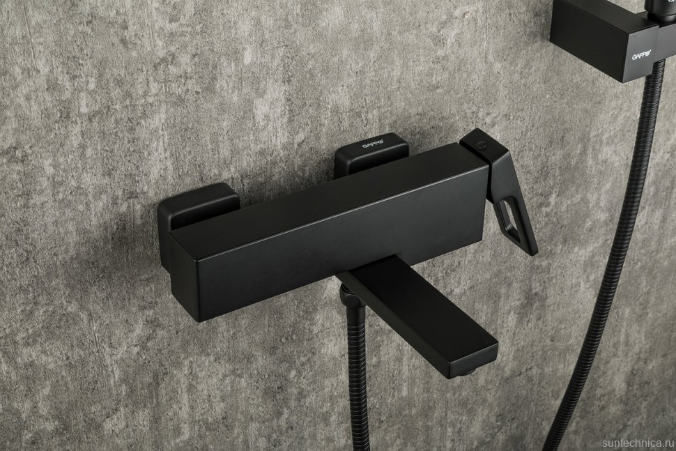 Смеситель для ванны с душем Gappo G17-6 G3217-6 черный