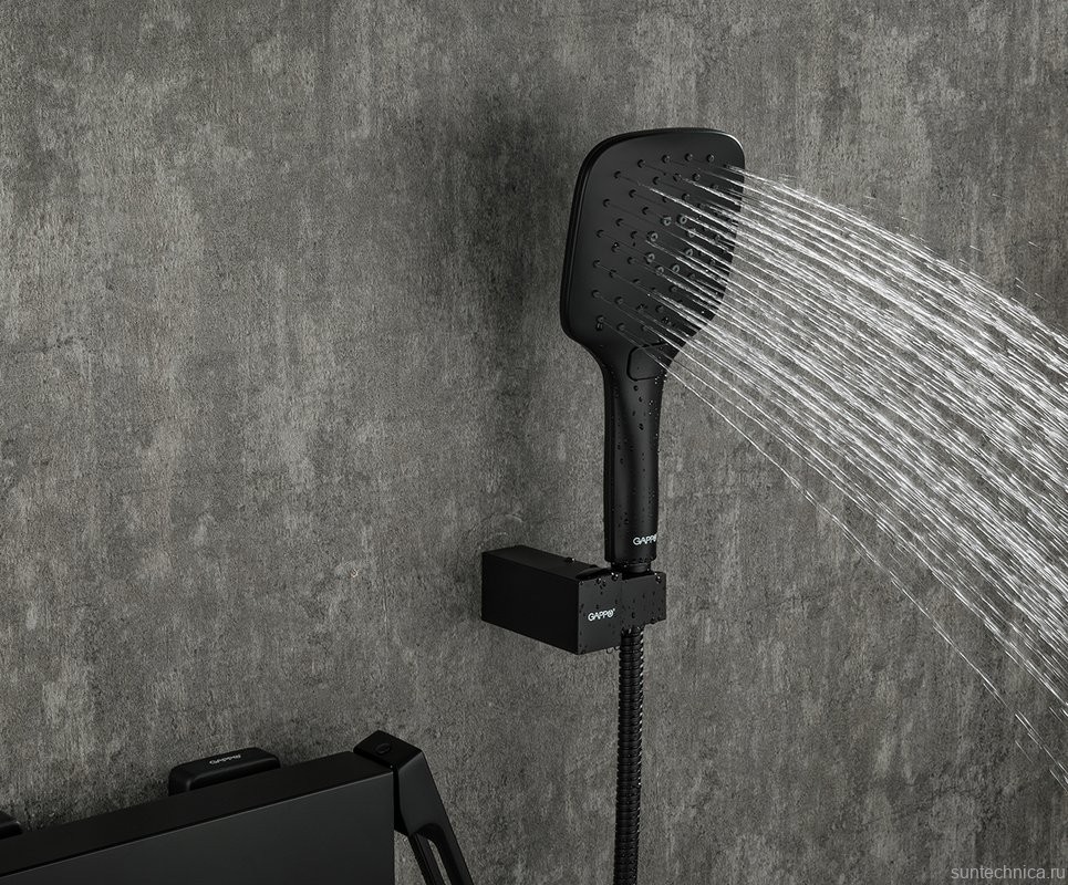 Смеситель для ванны с душем Gappo G17-6 G3217-6 черный