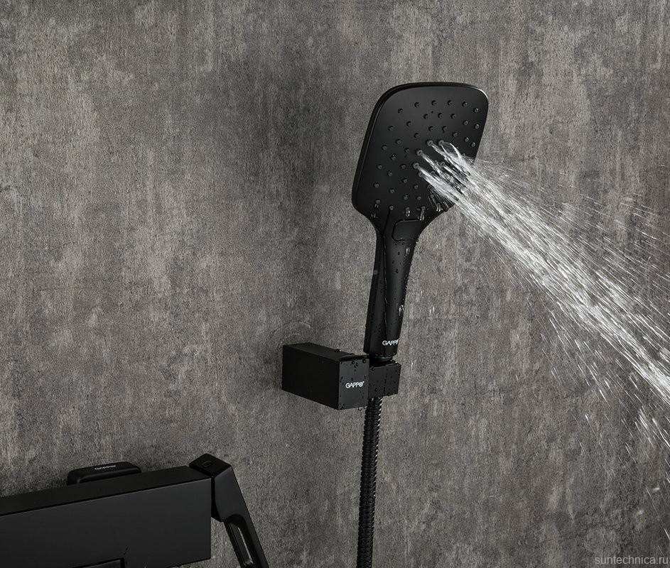 Смеситель для ванны с душем Gappo G17-6 G3217-6 черный