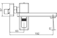 Смеситель для ванны с душем Gappo G17-6 G3217-6 черный