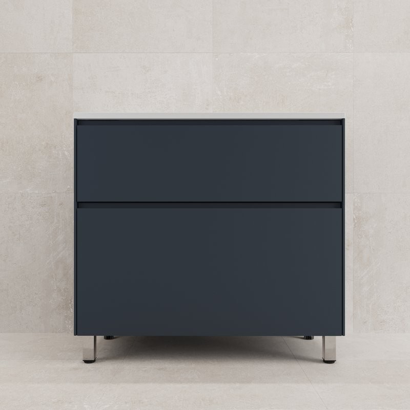 Тумба под раковину без столешницы Style Line Лима Plus 90 напольная, эмаль, графит