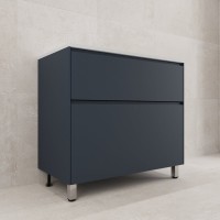 Тумба под раковину без столешницы Style Line Лима Plus 90 напольная, эмаль, графит