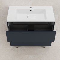 Тумба под раковину без столешницы Style Line Лима Plus 90 напольная, эмаль, графит